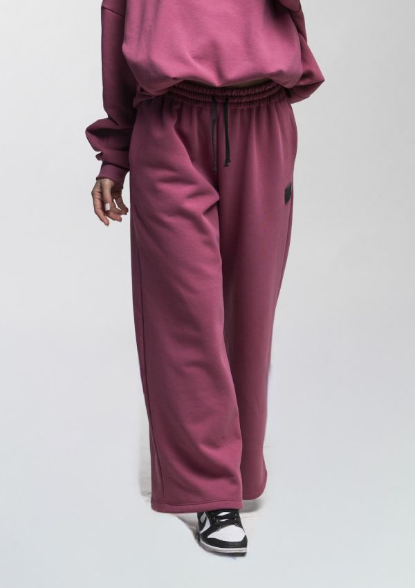 Flow Pants tmavě malinové